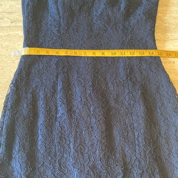 Ralph Lauren, navy lace evening gown,excellent condition, see measurements below - Picture 10 of 16